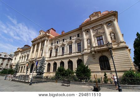 Bucharest, Romania - August 08, 2018: The National Bank Of Romania Headquarters, In This Picture Is 
