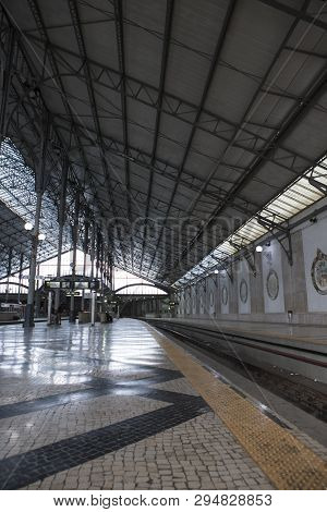 Lisbon, Portugal-october 29, 2018: Rossio Railway Station In Lisbon At 29 October, 2018