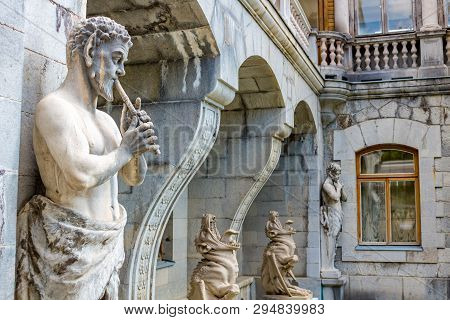 Massandra, Crimea - October 2014: Massandra Palace And The Park Complex. Residence Of Emperor Alexan