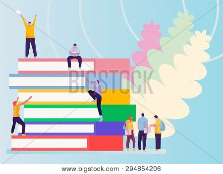 College And University Students, Researchers And Professors Studying Together, Education And Researc