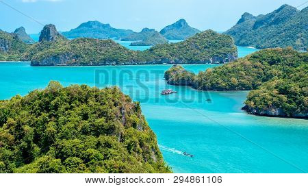 Landscape Image Of Mu Koh Angthong, Samui Island, Surat Thani, Thailand