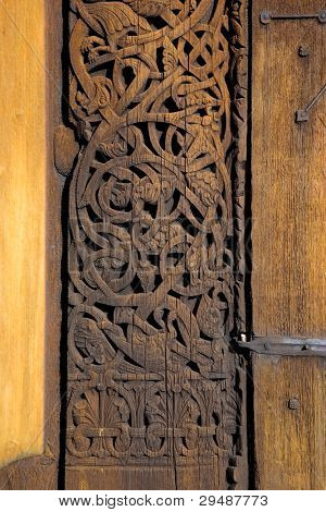 kapı Detayı, Torpo Stavkirke, Norveç