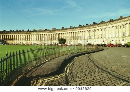 Royal Crescent v lázni, Avon, Anglie