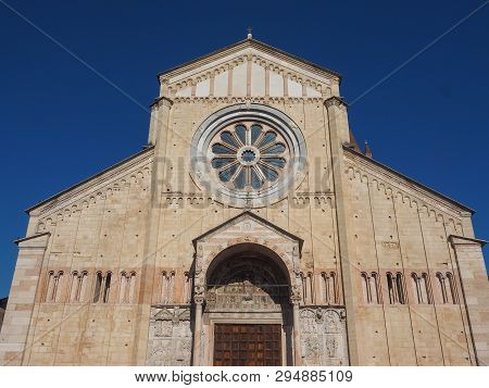San Zeno Basilica In Verona