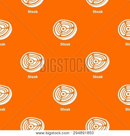 Steak Pattern Vector Orange For Any Web Design Best