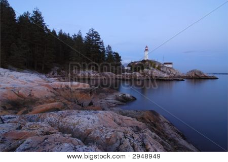 Point Atkinson Lighthouse At Night