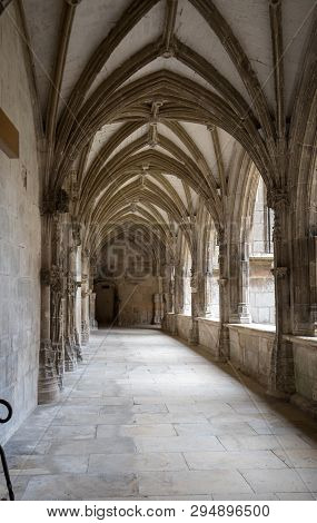 Medieval Cloister Of Saint Etienne Cathedral In Cahors, Occitanie, France