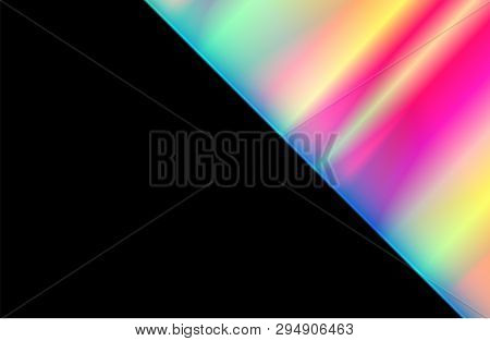 Techno Style Gradient Colors Background With Black Copy Space.
