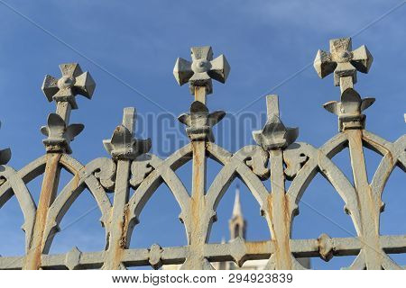 Milan, Lombardy, Italy: Exterior Of The Historic Cemetery Known As Cimitero Monumentale. Detail Of T