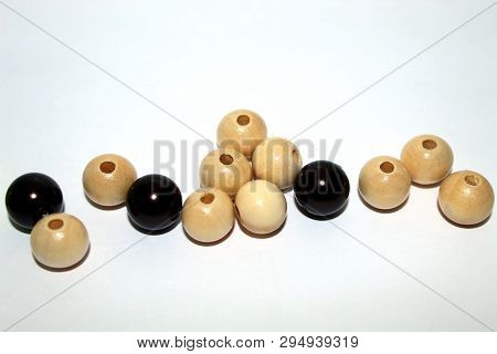 Beads: Wooden And Plastic For Making Jewelry With Your Own Hands