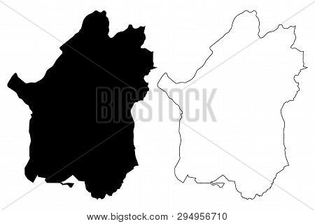 Paktika Province (islamic Republic Of Afghanistan, Provinces Of Afghanistan) Map Vector Illustration