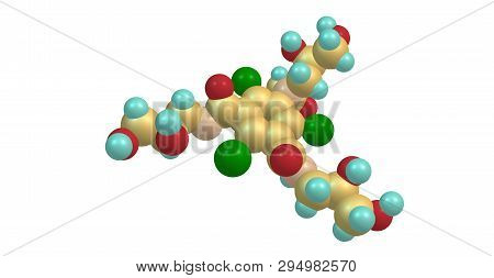 Iohexol Molecular Structure Isolated On White