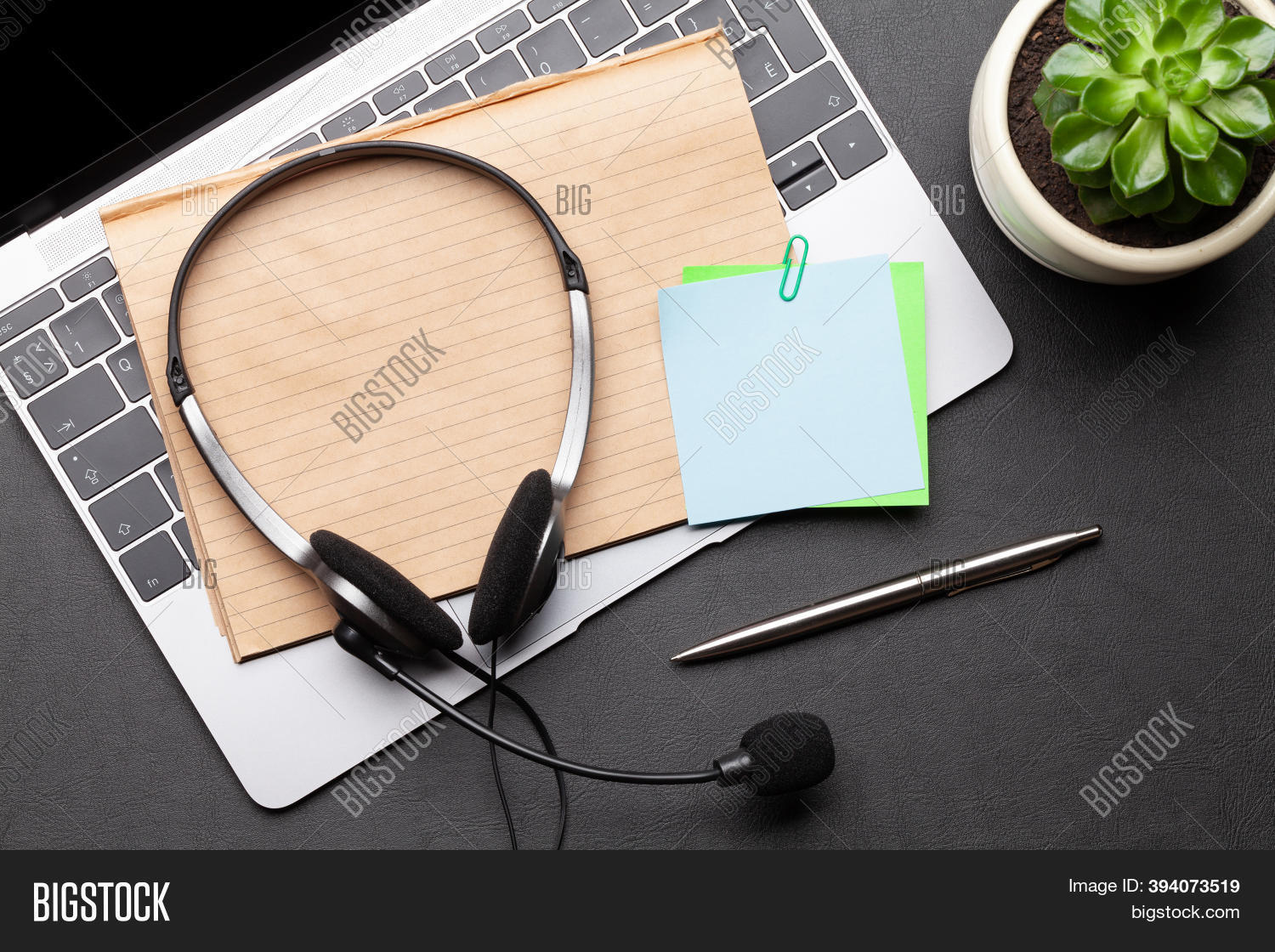 Office Desk Headset Image & Photo (Free Trial) Bigstock