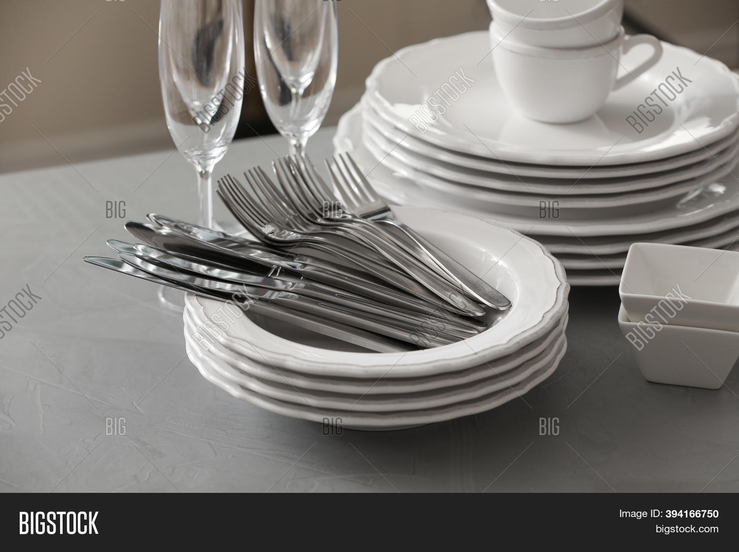 Set Clean Dishware, Image & Photo (Free Trial) Bigstock