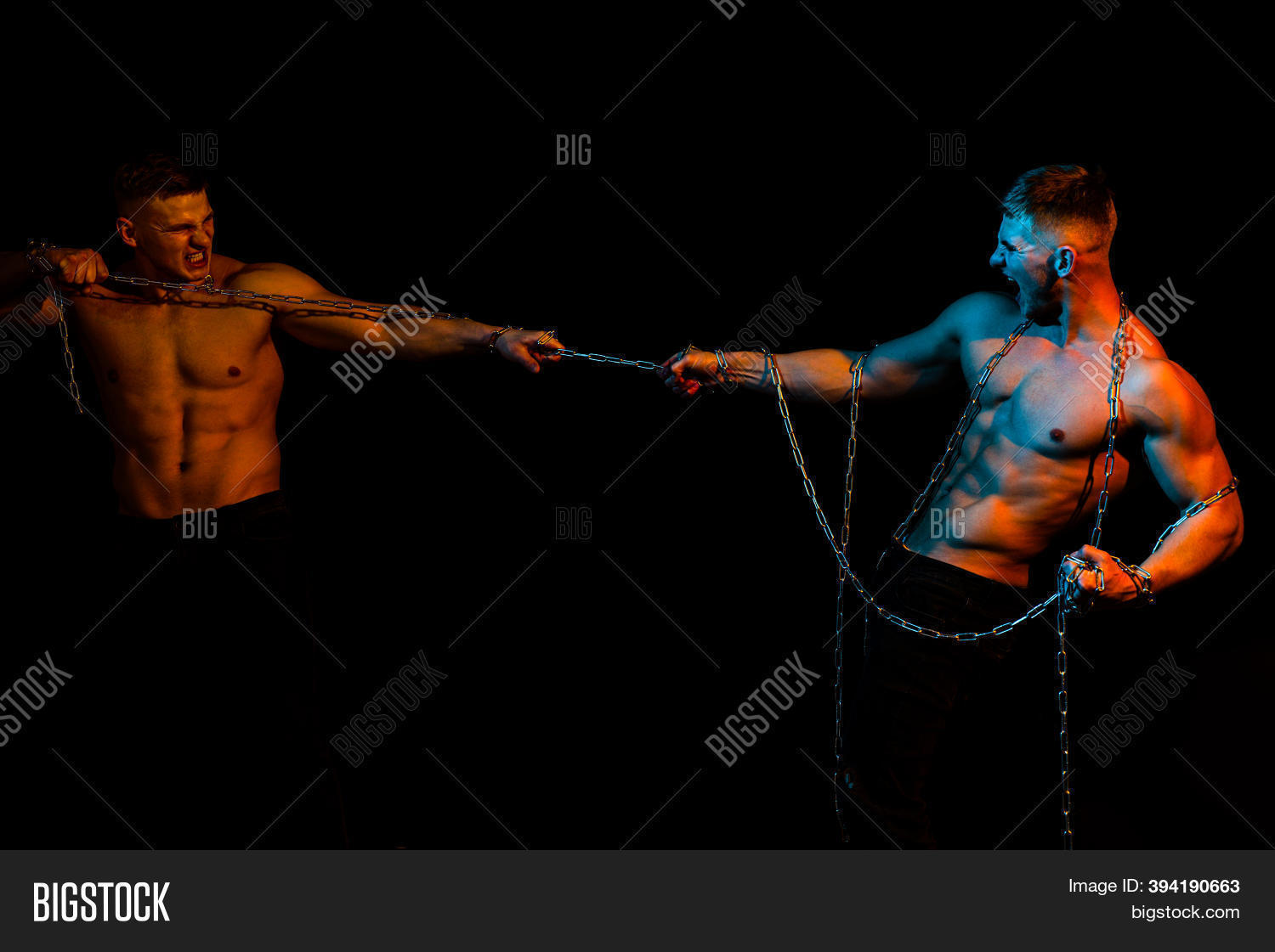 Two Men Broken Chains Image & Photo (Free Trial) Bigstock