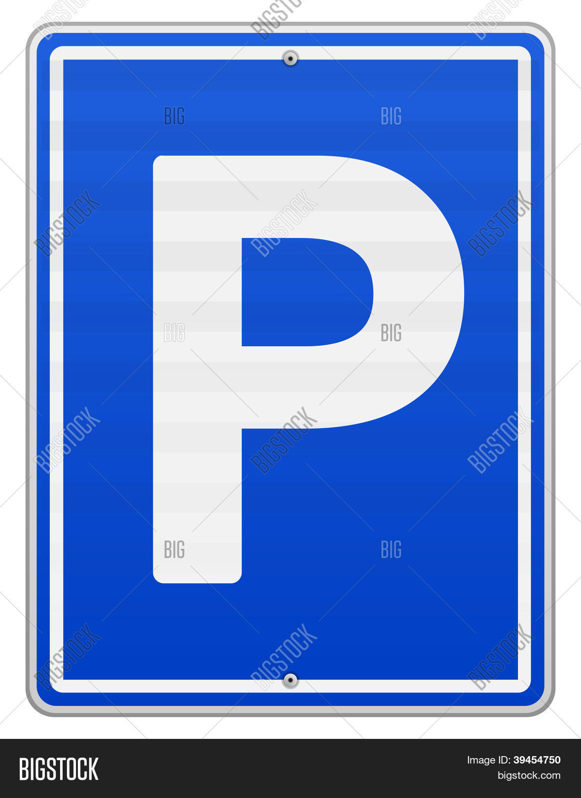 Isolated Parking Sign Vector & Photo (Free Trial) Bigstock