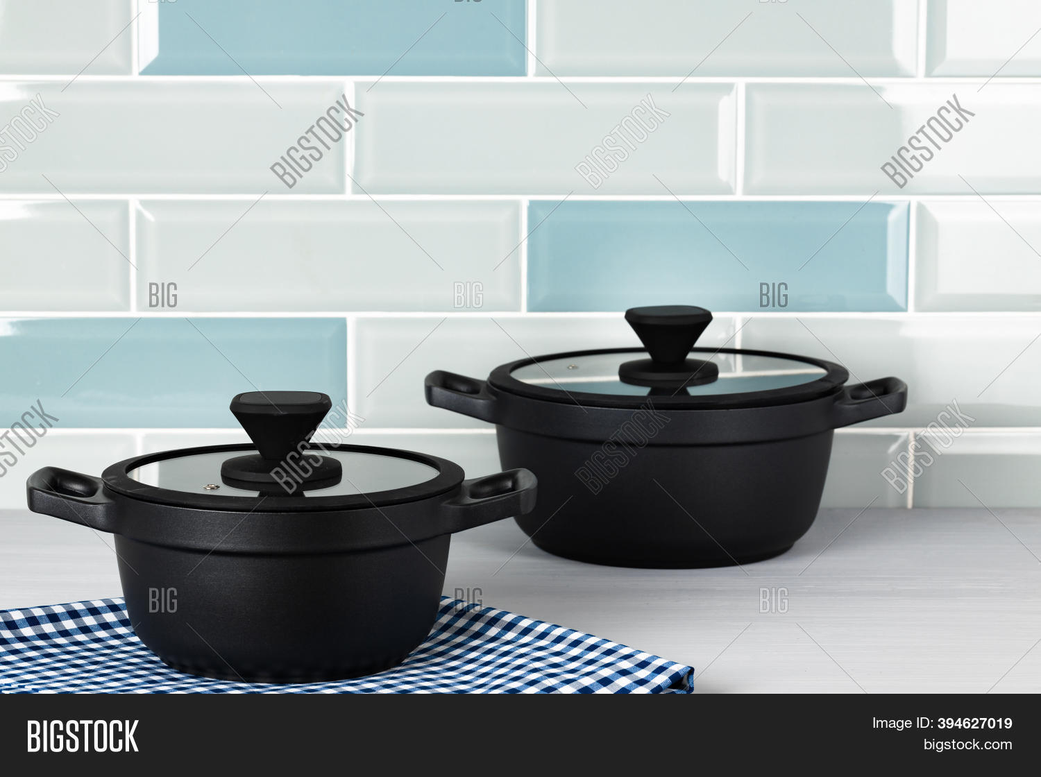 Set Black Cookware On Image & Photo (Free Trial) Bigstock