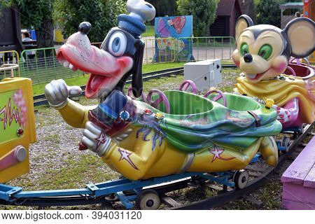 Russia, St. Petersburg, 30,08,2015 Attractions For Children, Amusement Park, St. Petersburg,
