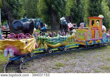 Russia, St. Petersburg, 30,08,2015 Attractions For Children, Amusement Park, St. Petersburg,
