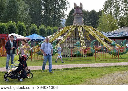Russia, St. Petersburg, 30,08,2015 Attractions For Children, Amusement Park, St. Petersburg,