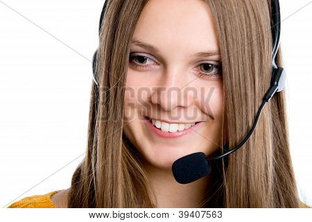 frÃ¶hliche Call Center-Betreiber
