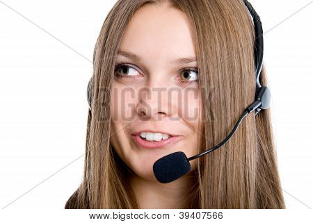 Fröhliche Call-Center-Betreiber