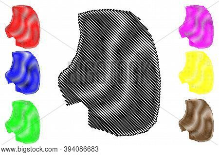 Blantyre City (republic Of Malawi, Southern Region) Map Vector Illustration, Scribble Sketch City Of