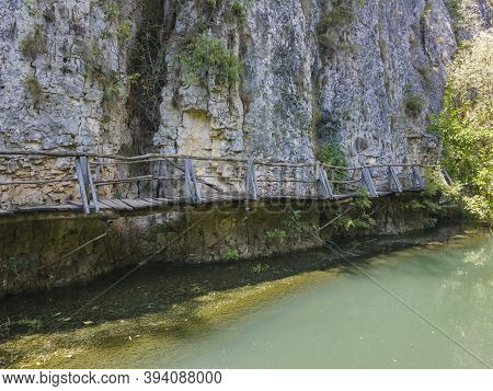 Aerial View Of Iskar Panega Geopark Along The Gold Panega River, Bulgaria