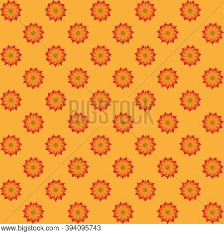 Seamless Pattern With Flowers Can Be Used For Fabric, Print, Wallpaper, Gift Wrapping, Wrapping Pape