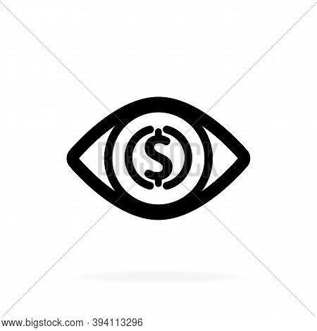 Dollar Sign Eye Icon Vector & Photo (Free Trial) | Bigstock