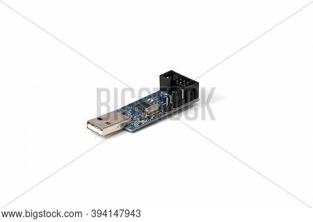 Usb Programmer Board Isolated On White Background