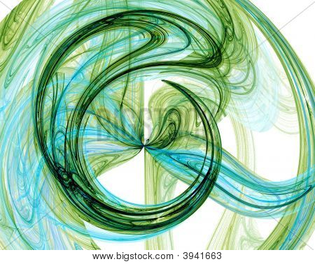 grüne abstrakte Burst design