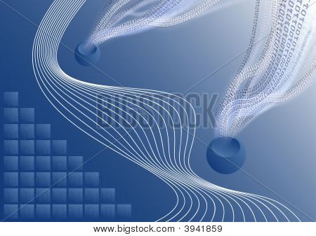 High Tech achtergrond Binary