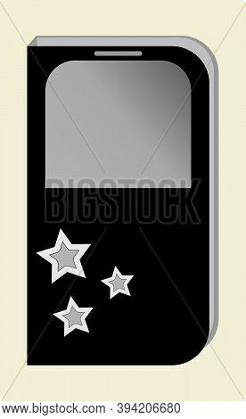 Picture Of A Black Color, Smartphone Case, Vector Graphic Design