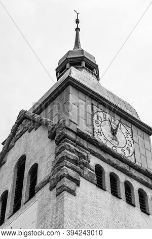 The Bell Tower Of The Qingdao Protestant Church Built By German Missionaries