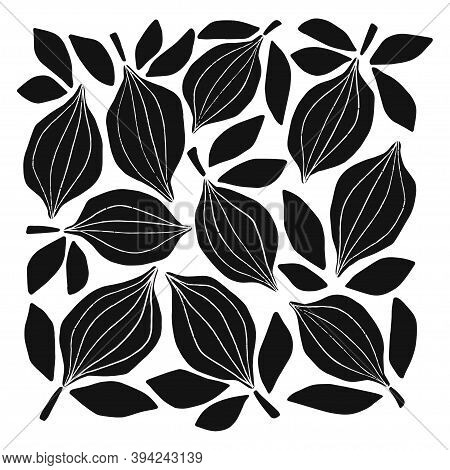 Lemon Silhouette Flat Vector Illustration. Contemporary Geometric Shapes On White Background. Modern