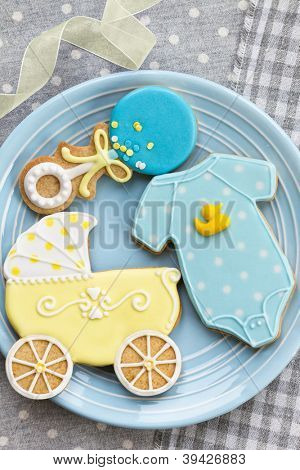 Baby-Dusche-cookies
