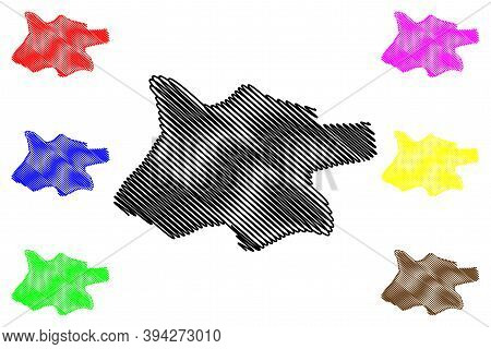 Kano City (federal Republic Of Nigeria, Kano State) Map Vector Illustration, Scribble Sketch City Of