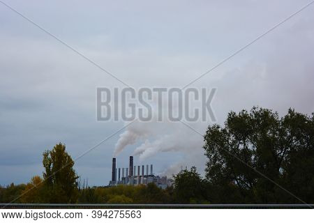 Pollution Of The Environment, Air And Water, Harmful Emissions Into The Urban Atmosphere Of The City