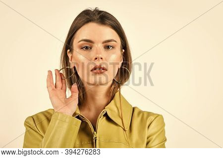 Naturalness And Artlessness In Makeup. Sexy Girl Sensual Woman. Pretty Face. Female Skin Care. Makeu