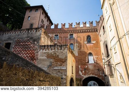 Castell' Arquato, Italy, August, 25, 2020 - View Of The Medieval Town Of Castell'arquato, Piacenza P