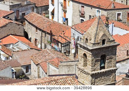 Valsinni panoramisch uitzicht. Basilicata. Zuid-Italië.