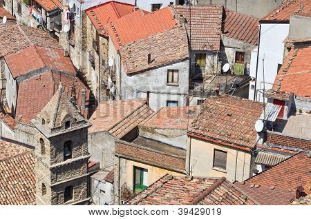 Valsinni panoramisch uitzicht. Basilicata. Zuid-Italië.
