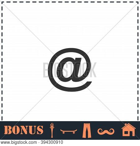 E-mail Icon Flat. Simple Vector Symbol And Bonus Icon