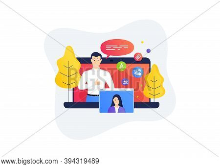 Bitcoin, Income Money And Presentation Board Icons Simple Set. Remote Work Banner. Home Education Cl