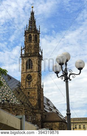 Bolzano, Or Bozen, Trentino Alto Adige, Italy: Exterior Of The Historic Cathedral