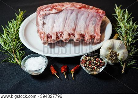 Marinated French Racks Iberico Carree For Barbecue