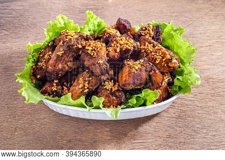 Brazilian Style Deep Fried Chicken. Called Frango A Passarinho.