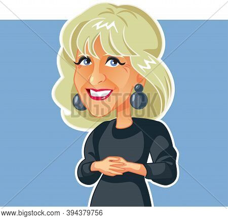 Ny, Usa, November 12, Jill Biden Vector Caricature