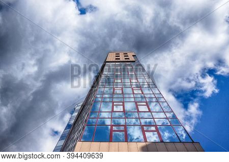 Moscow / Russia 04 07 2019: Business Center Gazprom Mezhregiongaz Moscow. The Office Of The Company 
